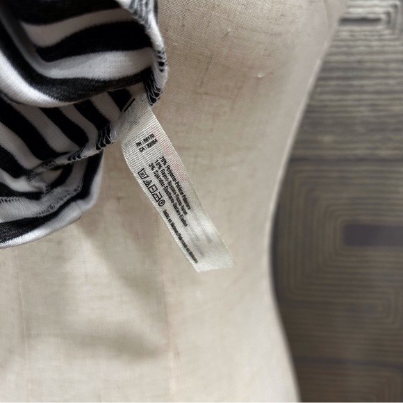 FREE PEOPLE BEACH Gray/White Striped Shift Dress - Picture 8 of 8